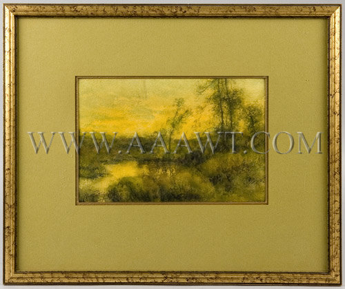 Antique Painting, Marsh at Sunrise
By Charles Partridge Adams
Mixed Media on Paper, frame view